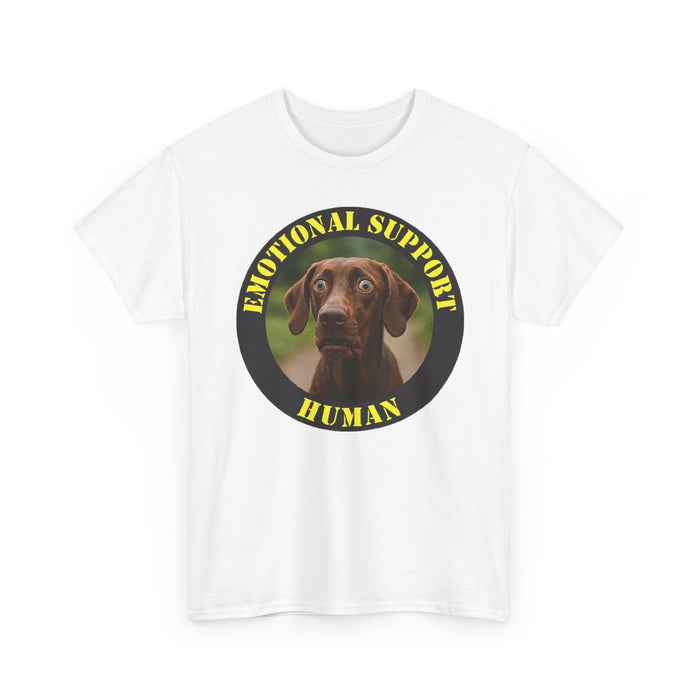 Emotional Support Human T-Shirt – Funny Dog Photo Tee for Pet Lovers