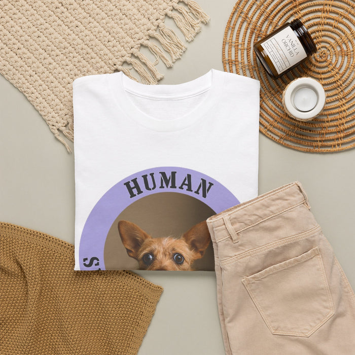 Dog Photo Tee — "Human Security Blanket" Cute Chihuahua Graphic T‑Shirt