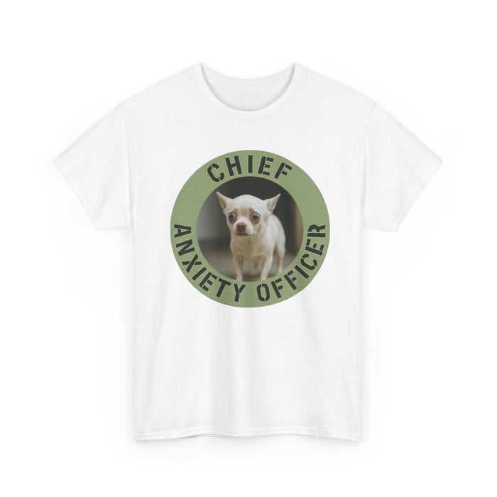 Chief Anxiety Officer T-Shirt — Funny Dog Graphic Tee
