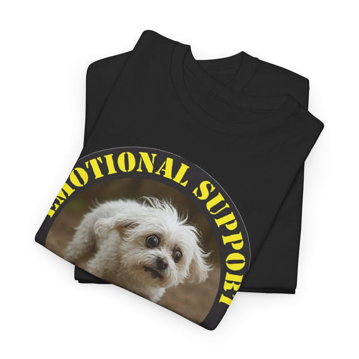 Emotional Support Human T-Shirt — Cute Dog Badge Tee for Pet Lovers