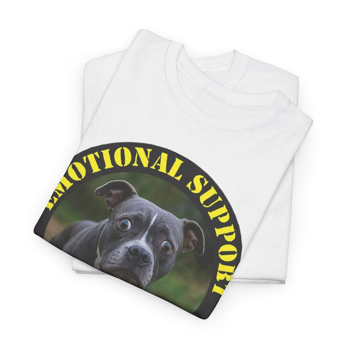 Emotional Support Human Tee — Funny Dog Photo T-Shirt