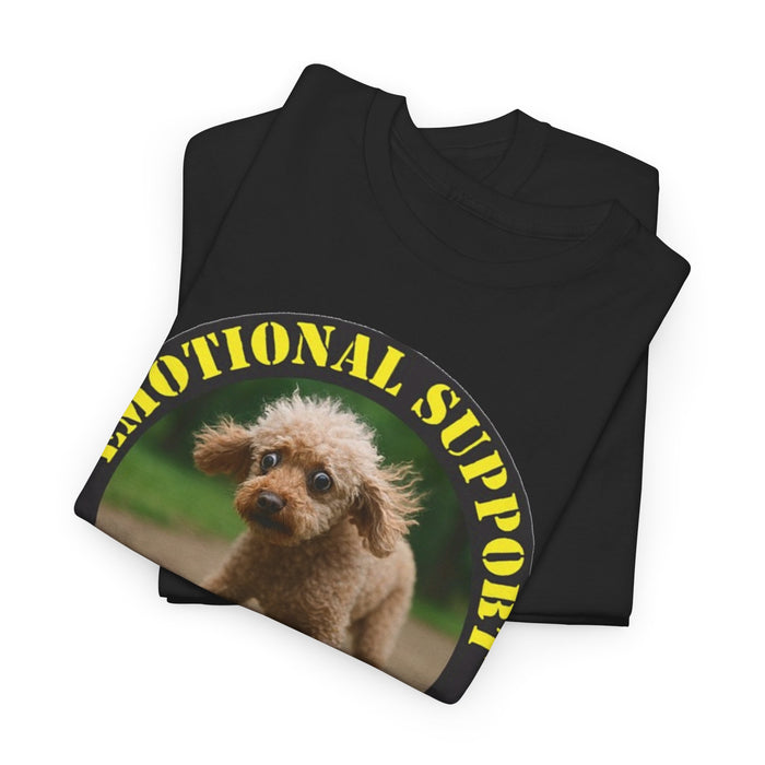 Emotional Support Human T-Shirt — Cute Puppy Circle Design