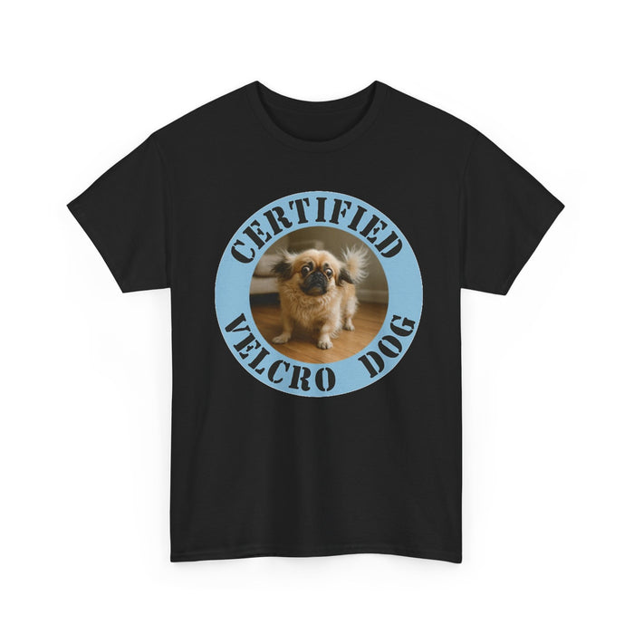 Certified Velcro Dog T‑Shirt — Funny Pug Rescue Pet Lover Tee