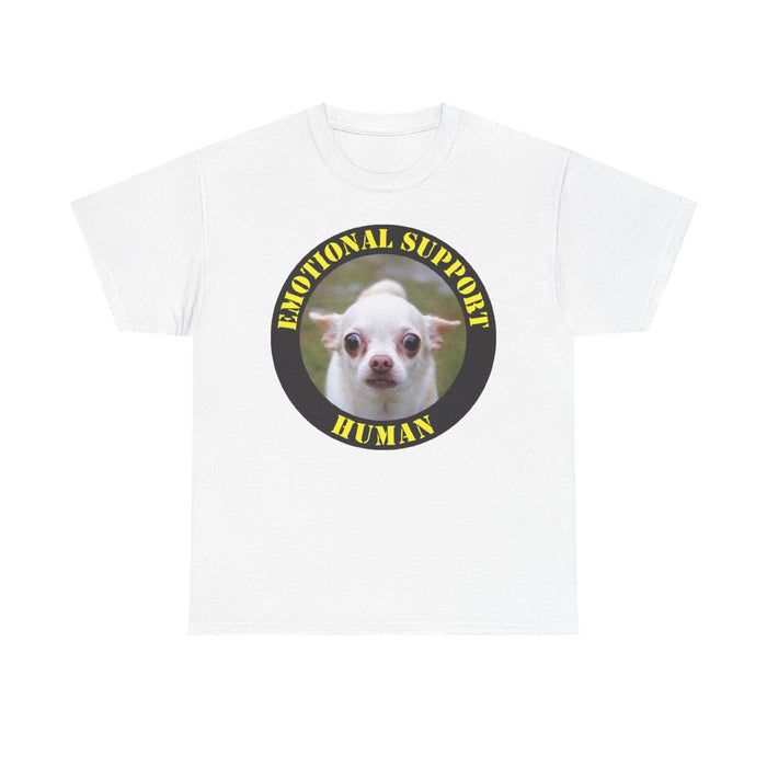 Emotional Support Human T‑Shirt — Cute Chihuahua Support Animal Tee