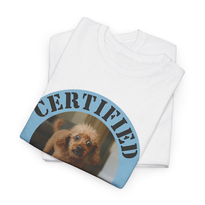 Certified Velcro Dog T-Shirt — Funny Dog Meme Tee