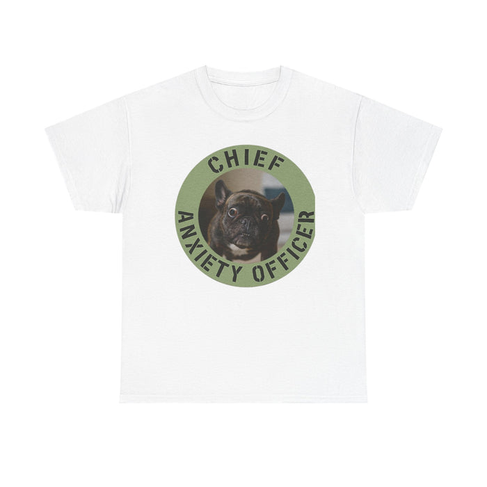 Chief Anxiety Officer T-Shirt — Funny Dog Graphic Tee