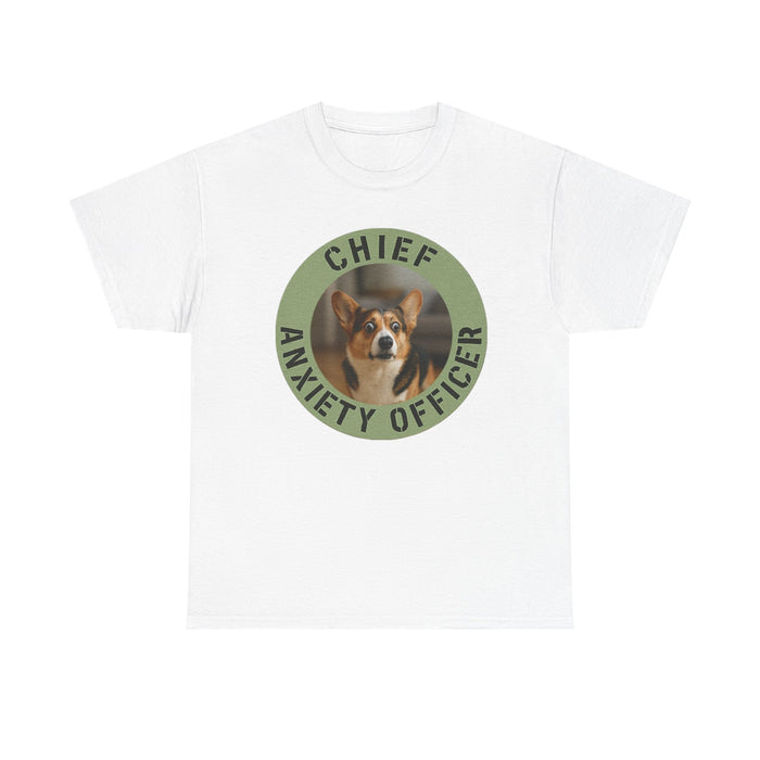 Chief Anxiety Officer Dog T-Shirt — Funny Pet Lover Tee