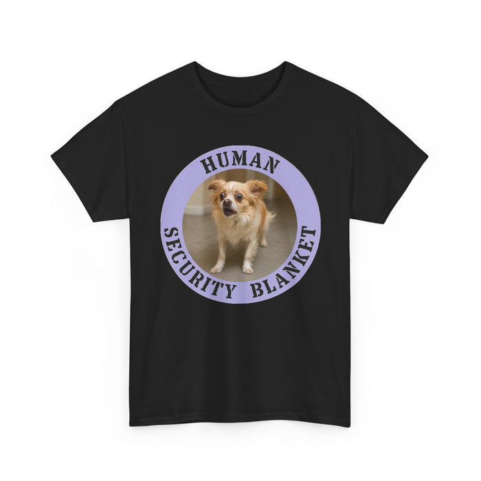 T‑Shirt — "Human Security Blanket" Cute Dog Graphic Tee