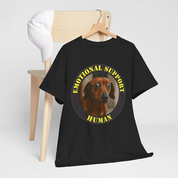 Emotional Support Human T-Shirt — Funny Dachshund Dog Tee