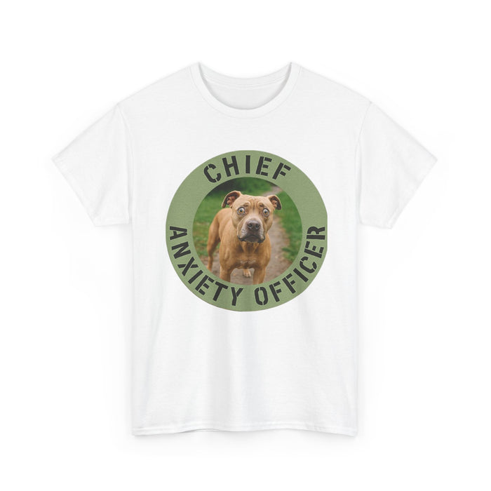 Chief Anxiety Officer T-Shirt — Funny Dog Graphic Tee