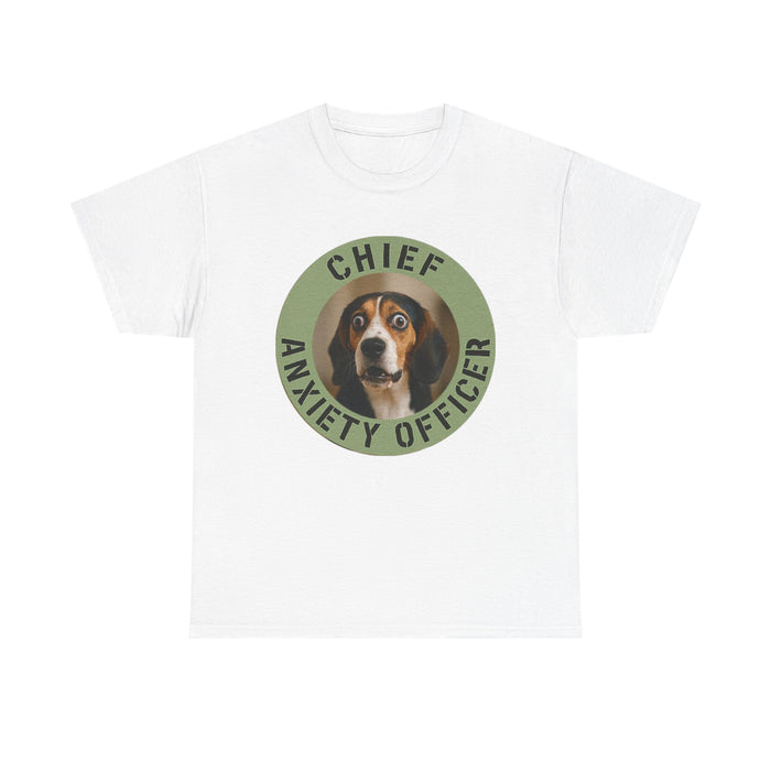 Chief Anxiety Officer T-Shirt — Funny Dog Pet Lover Tee