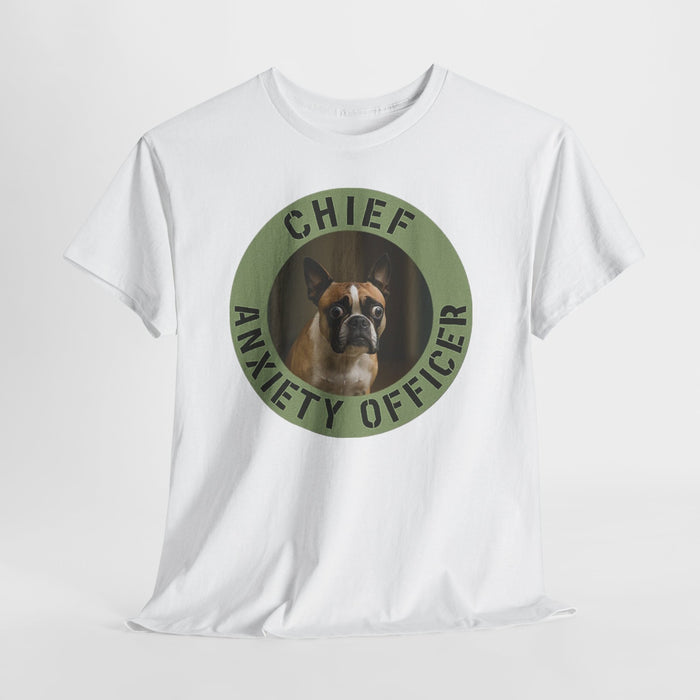 Chief Anxiety Officer T-Shirt - Funny Dog Owner Tee