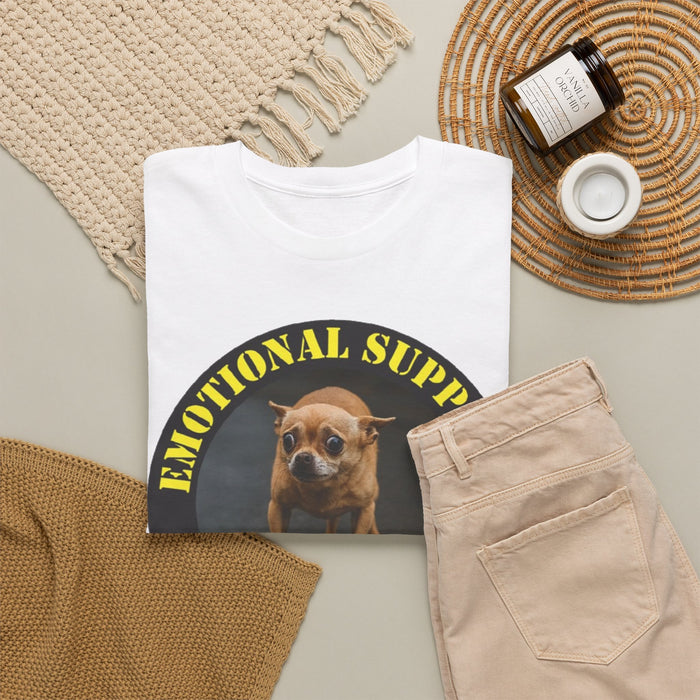 Emotional Support Human T-Shirt — Funny Dog Badge Tee