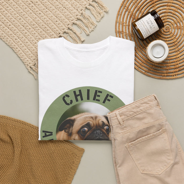Chief Anxiety Officer Tee — Funny Pug Graphic T-Shirt
