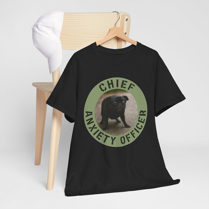 Chief Anxiety Officer T-Shirt — Funny Dog Graphic Tee