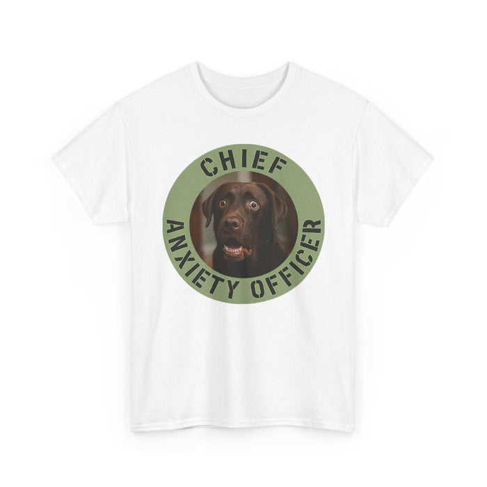 Chief Anxiety Officer Dog T‑Shirt – Funny Pet Lover Tee