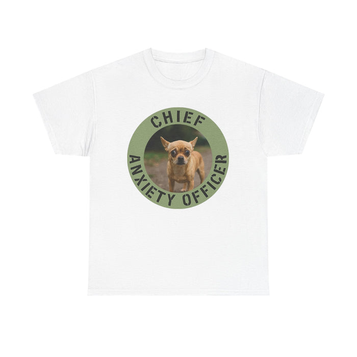 Chief Anxiety Officer T-Shirt – Funny Chihuahua Pet Tee