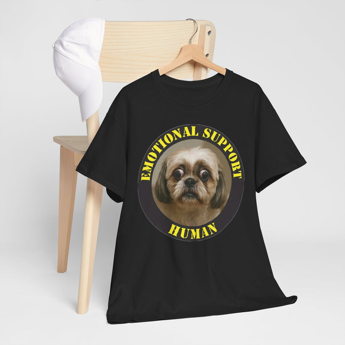 T-Shirt — "Emotional Support Human" Cute Dog Graphic Tee