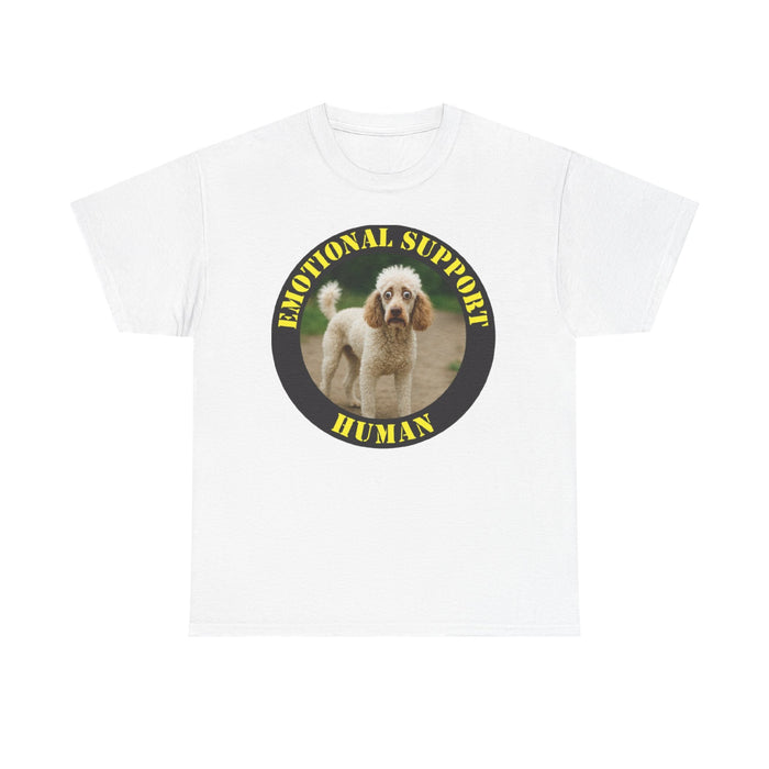 Emotional Support Human T-Shirt — Cute Poodle Pet Lover Tee
