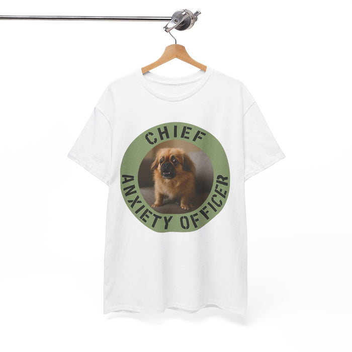 Chief Anxiety Officer Tee — Funny Pekingese Dog Graphic T-Shirt