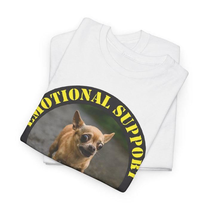 Emotional Support Human T-Shirt — Funny Dog Photo Tee for Pet Lovers
