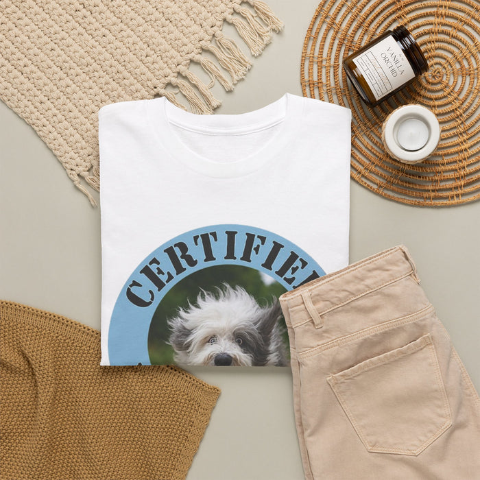 Certified Velcro Dog T‑Shirt - Funny Pet Lover Tee