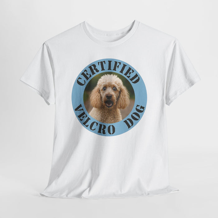 Poodle Certified Velcro Dog T‑Shirt — Funny Dog Lover Tee