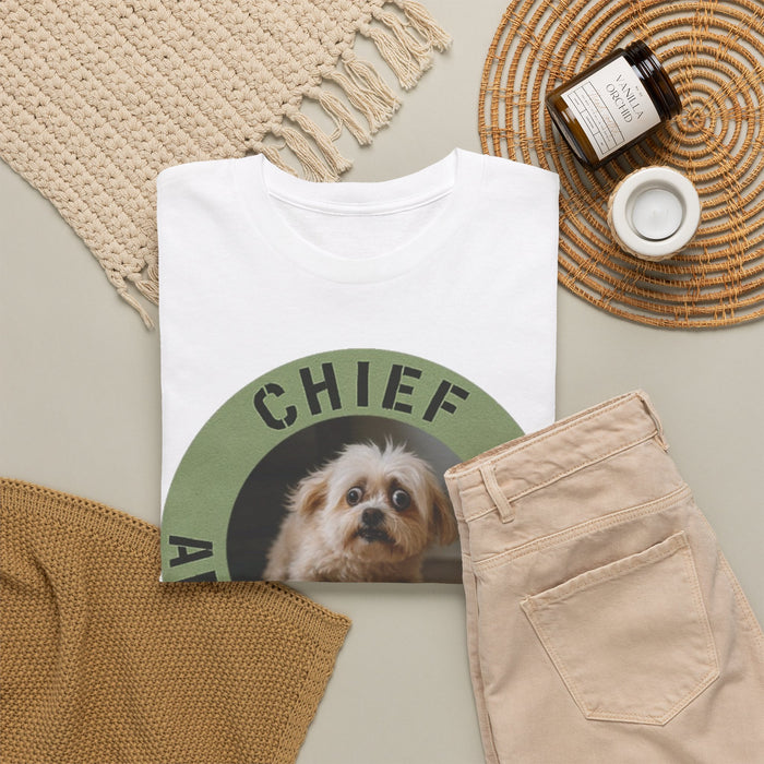 Chief Anxiety Officer Tee — Cute Dog Graphic T-Shirt for Dog Lovers & Anxious Humor