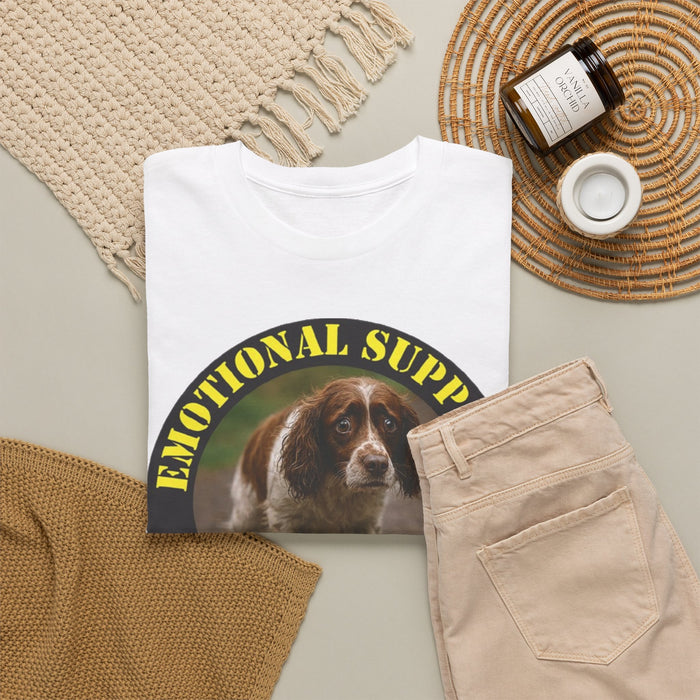 Emotional Support Human T-Shirt — Cute Basset Hound Rescue Tee