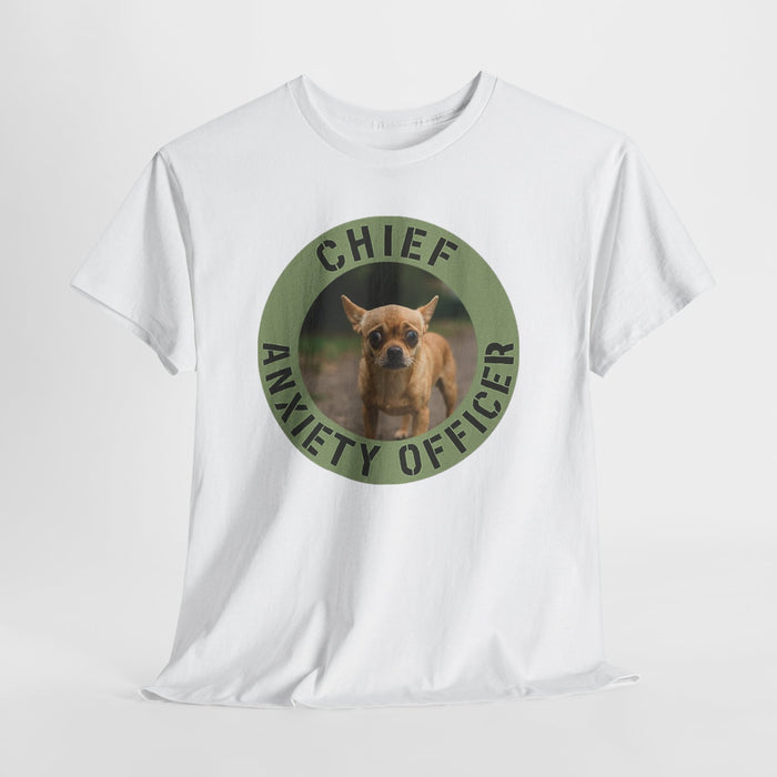 Chief Anxiety Officer T-Shirt – Funny Chihuahua Pet Tee