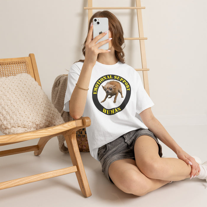 Emotional Support Human T-Shirt — Funny Dog Meme Tee