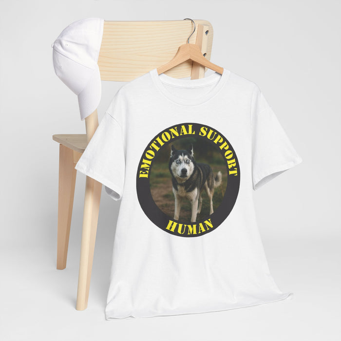 Emotional Support Human T‑Shirt — Funny Dog Support Shirt