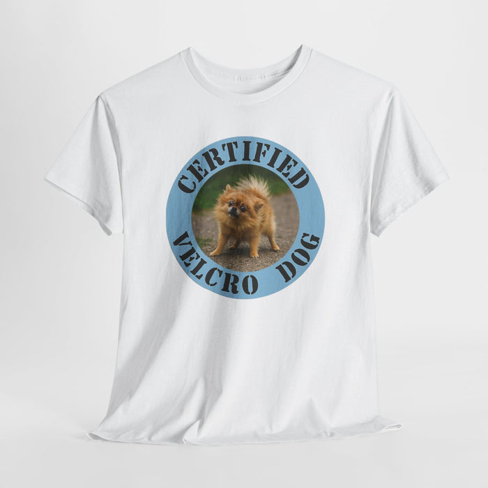 Certified Velcro Dog T-Shirt – Funny Pomeranian Pet Lover Tee