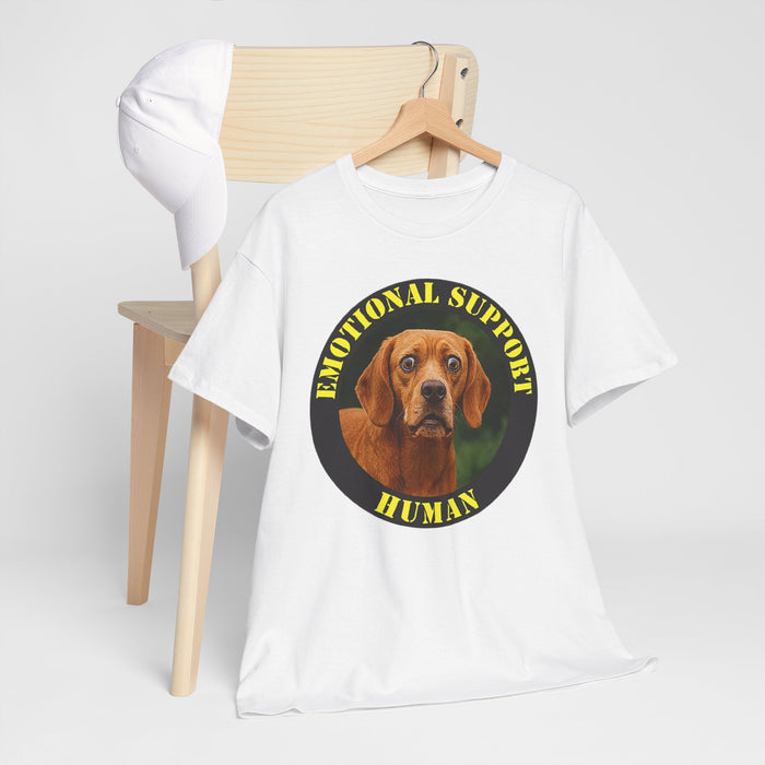 Emotional Support Human T-Shirt — Dog Portrait Graphic Tee