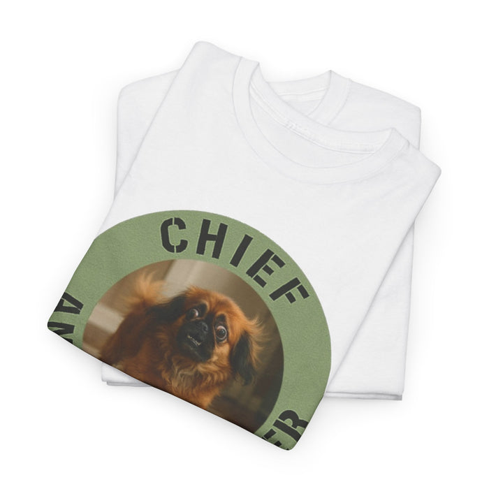 T‑Shirt — "Chief Anxiety Officer" Funny Dog Graphic Tee