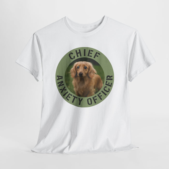 Chief Anxiety Officer T-Shirt — Funny Dog Rescue Tee for Dog Lovers