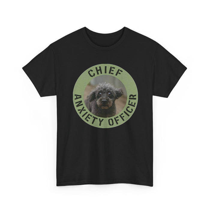Chief Anxiety Officer T-Shirt — Funny Dog Anxiety Officer Tee