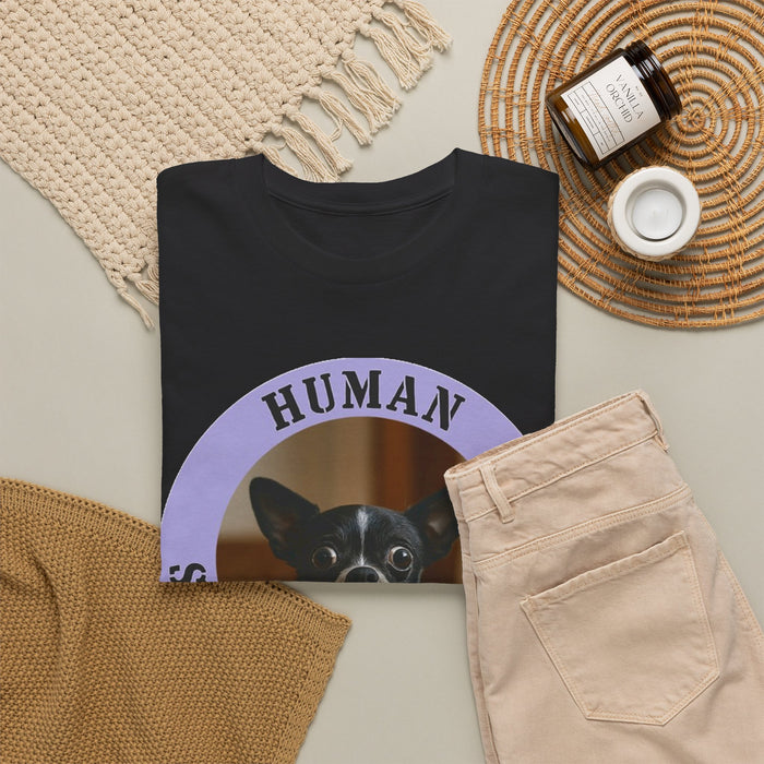 Dog Lover T-Shirt — "Human Security Blanket" Cute Chihuahua Graphic Tee