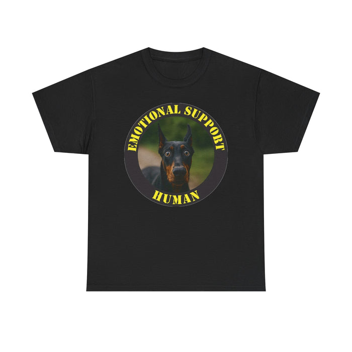 Emotional Support Human T-Shirt – Doberman Pet Lover Tee