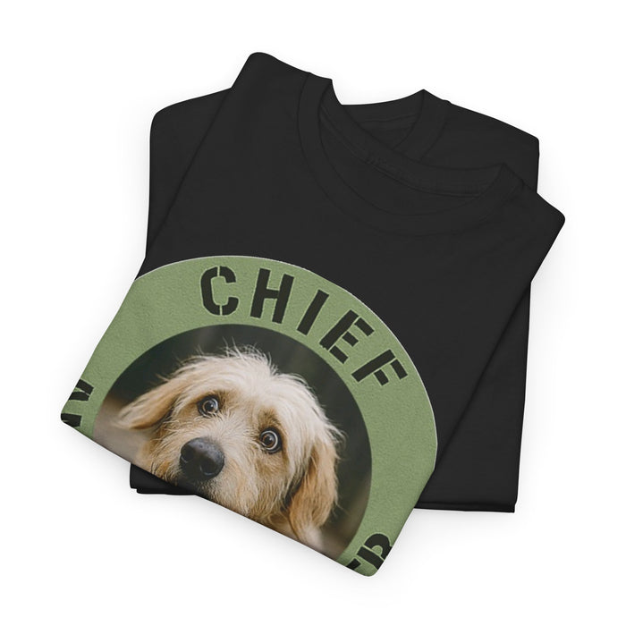Chief Anxiety Officer T-Shirt — Cute Dog Graphic Tee for Anxious Pet Lovers
