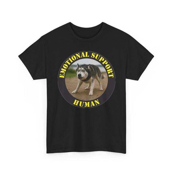 Emotional Support Human T-Shirt — Funny Rescue Dog Graphic Tee