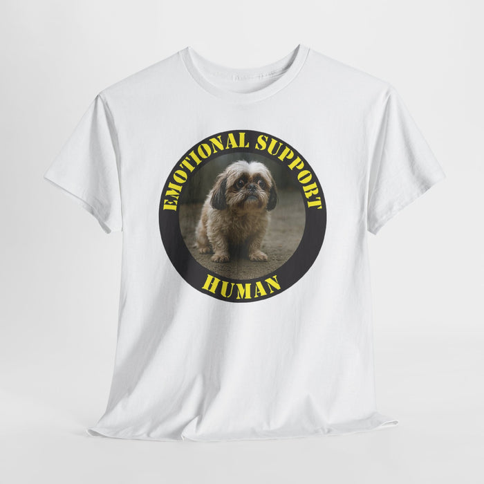 Emotional Support Human T-Shirt — Cute Dog Graphic  Shih Tzu Tee