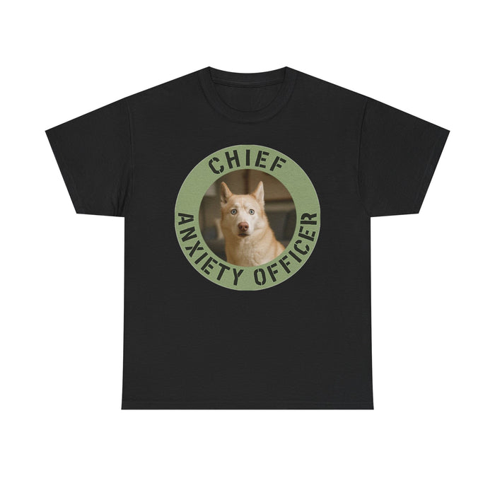 Chief Anxiety Officer Tee — Funny Dog Graphic T-Shirt