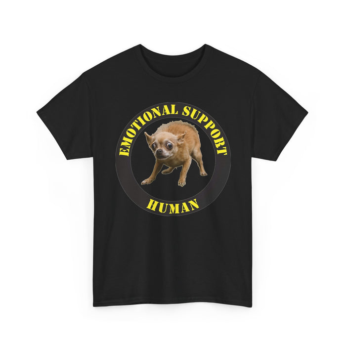 Emotional Support Human T-Shirt — Funny Dog Meme Tee