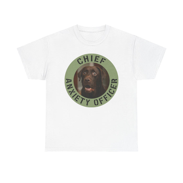 Chief Anxiety Officer Dog T‑Shirt – Funny Pet Lover Tee