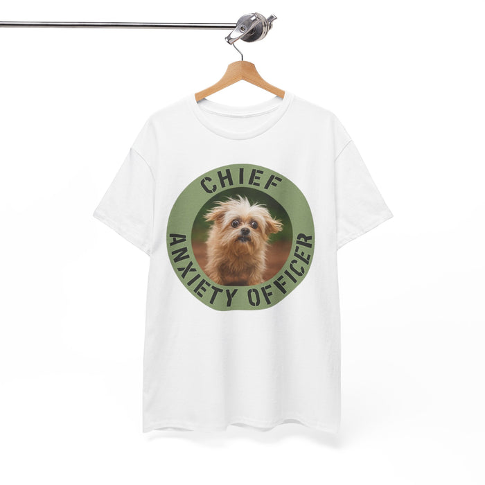 Chief Anxiety Officer T-Shirt — Cute Dog Graphic Tee