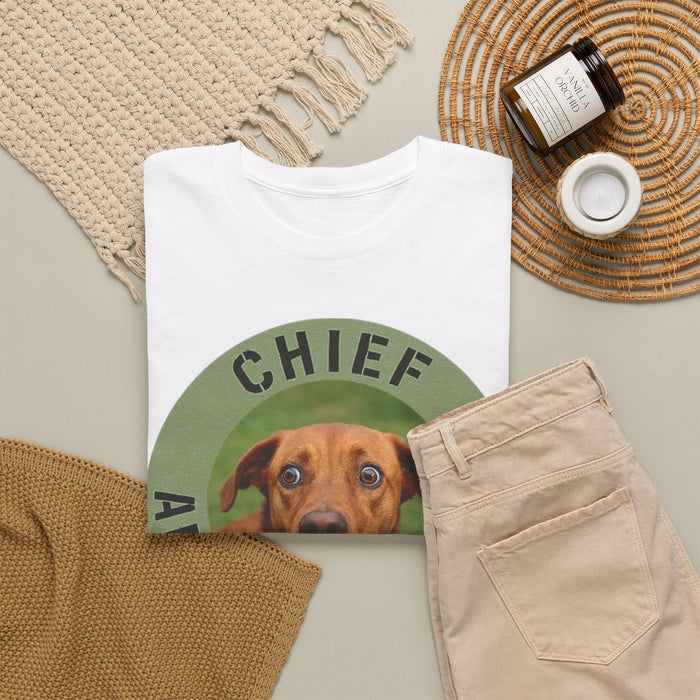 Chief Anxiety Officer T-Shirt — Funny Dog Graphic Tee for Dog Lovers