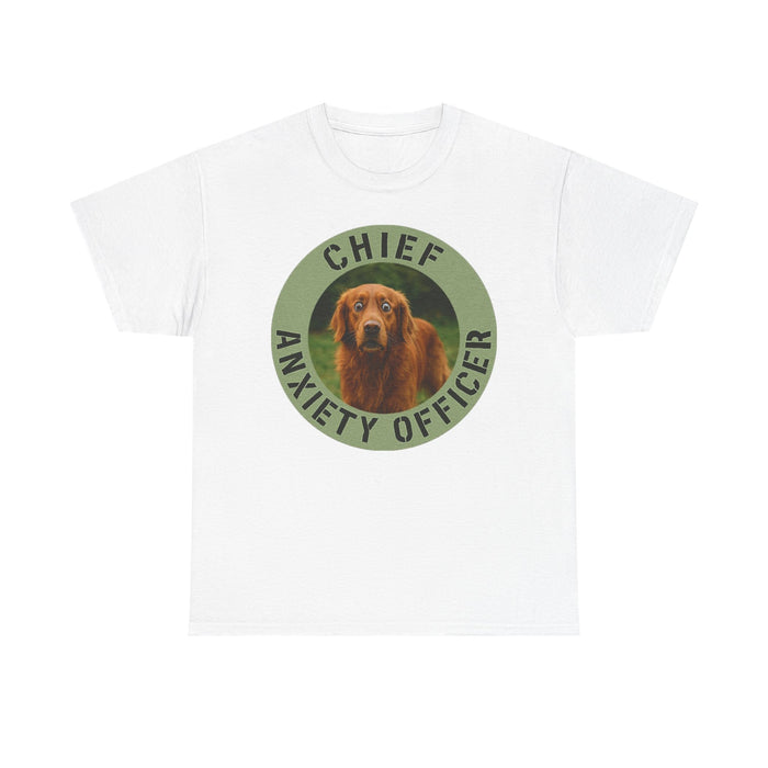 Chief Anxiety Officer Dog T-Shirt — Funny Pet Lover Tee