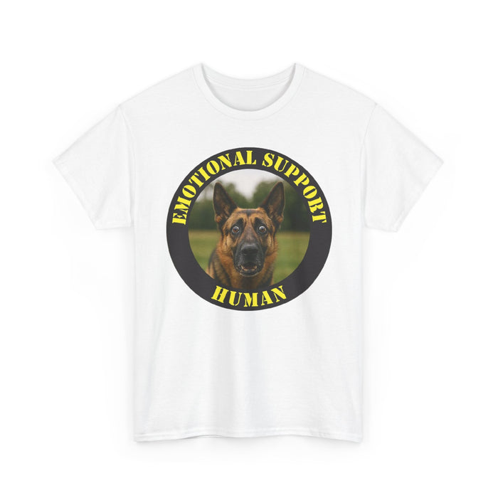 Emotional Support Human T-Shirt — German Shepherd Support Dog Tee