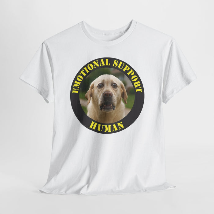 Emotional Support Human T-Shirt — Cute Labrador Pet Therapy Tee